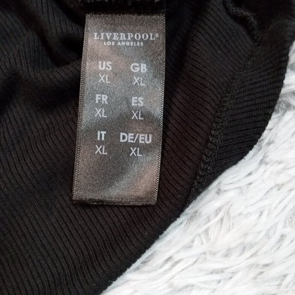 Liverpool Los Angeles Womens Shirt‎ Black XL Button Top Soft Stretch Pullover - Picture 9 of 11